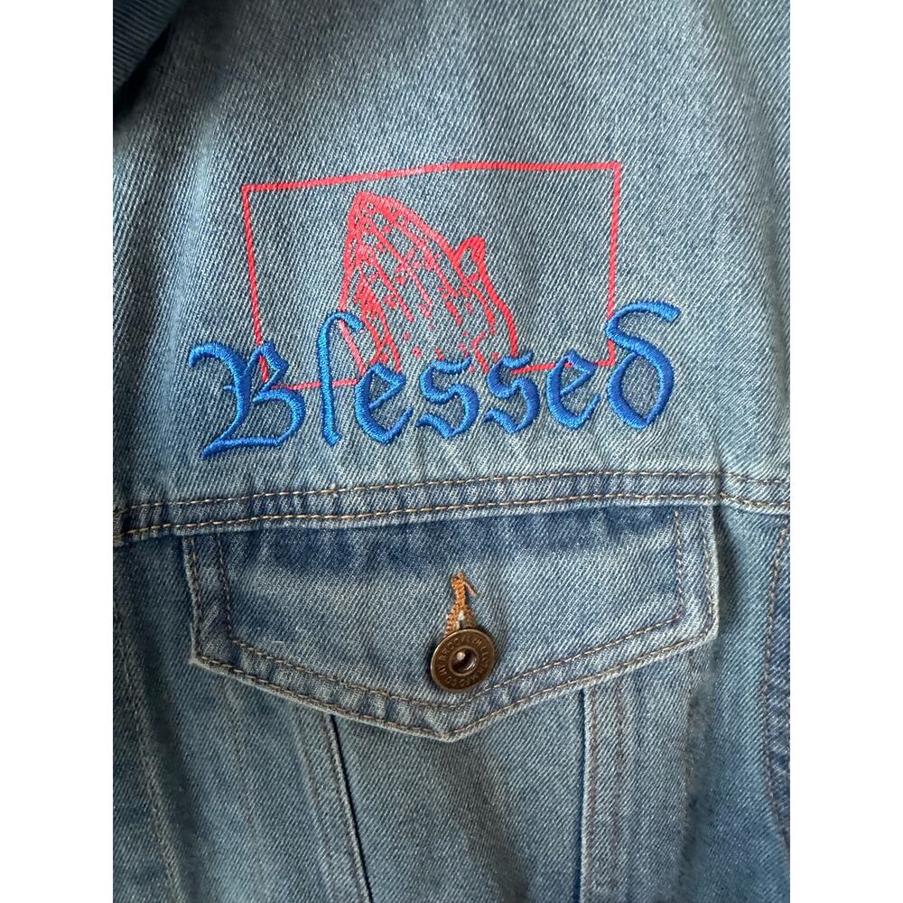 Brooklyn Cloth Denim Graphic Jacket Size XL - Picture 5 of 8